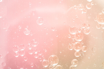 Wall Mural - Abstract Pink water bubbles background