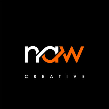NAW Letter Initial Logo Design Template Vector Illustration
