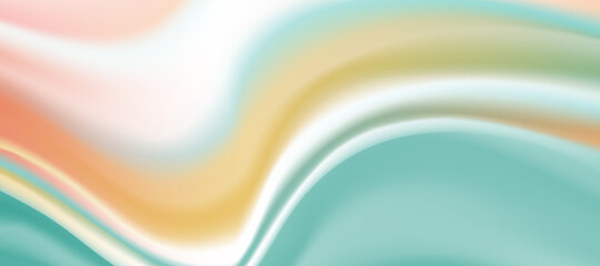 Poster - Background design with liquid yellow and green paint flow. Abstract fluid web header backdrop design