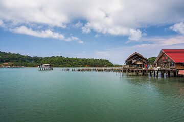 Canvas Print - Fishing village