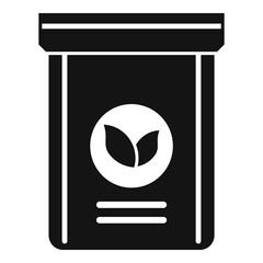 Sticker - Fertilizer plant pack icon, simple style