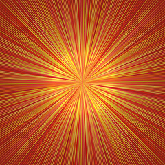 Poster - Abstract golden colors background with lines. Hot sun concept.