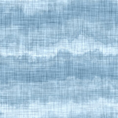 Indigo blue wavy stripe marine texture background. Summer coastal farmhouse living style home decor. Broken striped linen material. Worn turquoise dyed beach textile seamless line pattern.