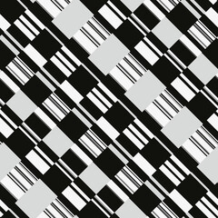 Poster - Bright seamless abstract pattern in retro style.