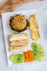 Poster - Tamales with Spanish Rice