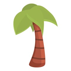 Poster - Safari palm icon. Cartoon of Safari palm vector icon for web design isolated on white background