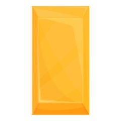 Poster - Golden bar fund icon. Cartoon of Golden bar fund vector icon for web design isolated on white background