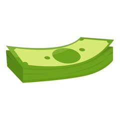 Poster - Bank cash money icon. Cartoon of Bank cash money vector icon for web design isolated on white background