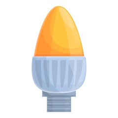 Poster - Smart lightbulb led icon. Cartoon of Smart lightbulb led vector icon for web design isolated on white background