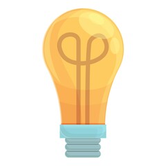 Poster - Smart lightbulb symbol icon. Cartoon of Smart lightbulb symbol vector icon for web design isolated on white background