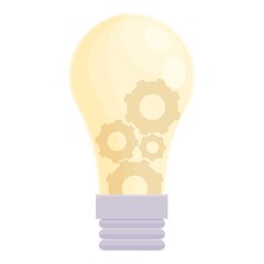 Poster - Smart lightbulb system icon. Cartoon of Smart lightbulb system vector icon for web design isolated on white background