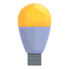 Poster - Smart lightbulb strategy icon. Cartoon of Smart lightbulb strategy vector icon for web design isolated on white background