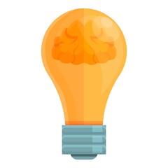 Poster - Smart lightbulb invention icon. Cartoon of Smart lightbulb invention vector icon for web design isolated on white background
