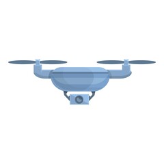 Poster - Drone technology copter icon. Cartoon of Drone technology copter vector icon for web design isolated on white background