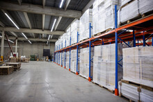 Distribution Warehouse With High Shelves