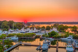 Fototapeta  - sunset over the bayou