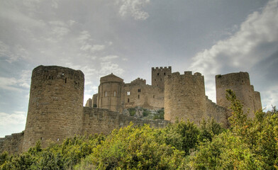 Canvas Print - Château et église romane de Loarre, Aragon, Espagne