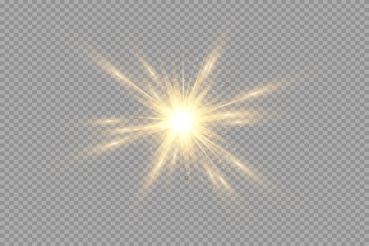 yellow glowing transparent light burst explosion. vector illustration for cool effect decoration wit