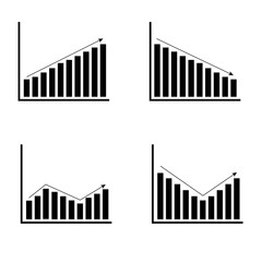 business diagram icon set. with a simple design