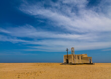 Abandoned Church From The Portuguese Colonial Area, Namibe Province, Tomboa, Angola