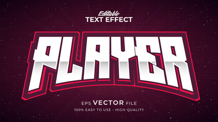 Editable text style effect - e sports text style theme