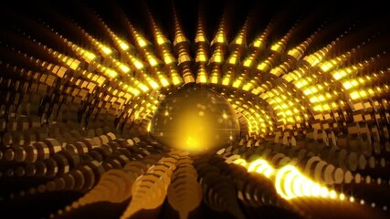 Wall Mural - Abstract background 3D  shiny jewelry-like structure transform in space loop. Great for ads, jewelry, weddings, luxury, celebration illustrations, etc.