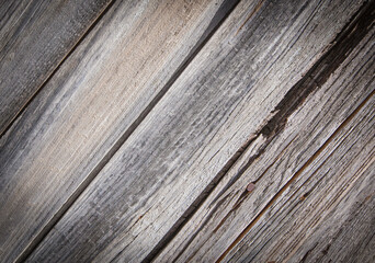 Wall Mural - old  texture painted wooden board. Selective focus