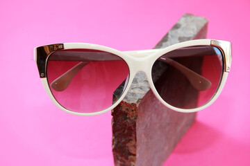 women's sunglasses in plastic frames with lenses