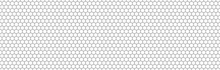Poster - Hexagon seamless background line pattern.Honeycomb background pattern. Vector isolated texture. Comb seamless texture design