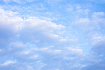 Wall Mural - beautiful blue sky with beautiful clouds, copy space