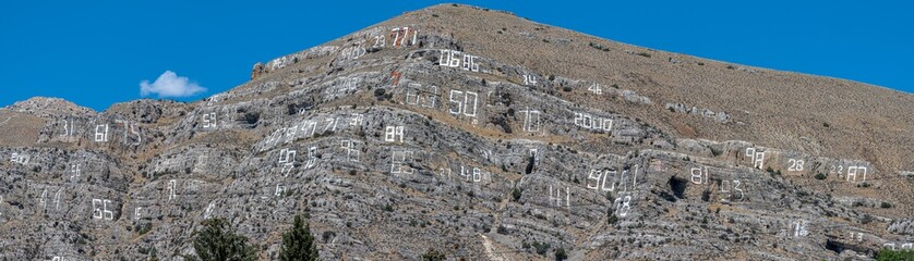 The Number Hill in Arco, Idaho