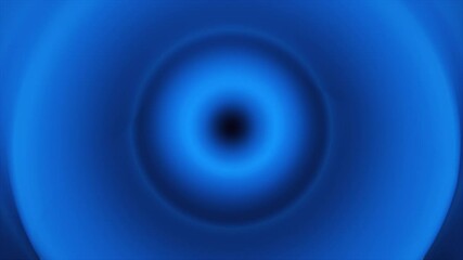 Poster - Abstract blue shape with impulse circular waves, computer generated. 3d rendering of fractal background