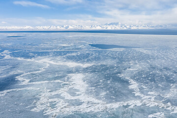 Wall Mural - Namtso lake in winter