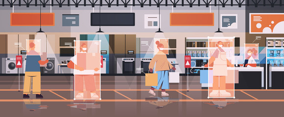 Poster - detection and identification of people in masks facial recognition system AI analyze big data concept