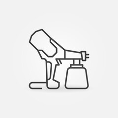 Poster - Handheld Electric Airless Sprayer outline vector icon