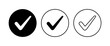 © AAVAA - Check mark set. Check mark icon. Tick mark symbol vector