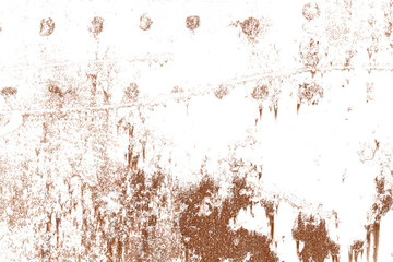 Poster - brown rust isolated on a white background