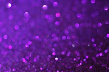 Beautiful Purple Bokeh On A Blurred Background