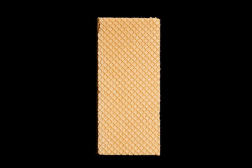 Poster - rectangular waffle isolated on black background