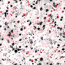 Pink Uneven Seamless Surface With Holes. Grunge Texture. Blots And Fibers. Black, White, Pink Color. Abstract Vector Background For Web Page, Banners Backdrop, Fabric, Home Decor, Wrapping