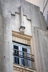 Canvas Print - Old building facade in Buenos Aires