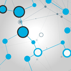 Poster - Abstract circle network connect for web marketing design. Abstract background. Vector design. Digital communication. Vector data. World medical concept