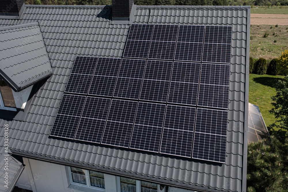 Photovoltaic panels - Solar Panels - obrazy, fototapety, plakaty 