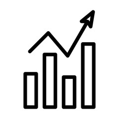 Wall Mural - Analytics Chart Icon