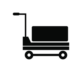 Canvas Print - Cargo trolley icon