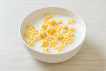 Wall Mural - cereals with fresh milk