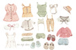  set of boho clothes for baby