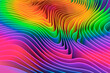 © Rana Dias/Caia Image - Digitally generated image multicolor rainbow ripple pattern