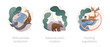 Wildlife preservation abstract concept vector illustrations.
