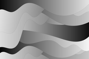 Poster - Wavy background. Abstract illustration with waves.